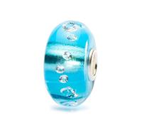 Trollbeads Glas-Bead TGLBE-00040 Diamanten Bead Eisblau...