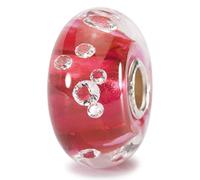 Trollbeads Damen-Bead Universal Diamond, Pink 925 Silber Glas - UU81006