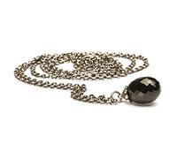 TrollBeads Damen-Charmskette 925 Sterling Silber Fantasy mit Onyx 60 cm TAGFA-00001, Schwarz