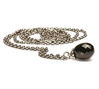 Trollbeads Damen-Halskette ohne Anhänger Fantasy Onyx 925 Sterling Silber TAGFA-00006