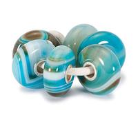 Trollbeads Damen Türkis gestreifter Achat TSTBE-00003