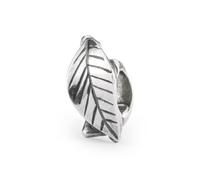 Trollbeads Fresh Beginnings Bead TAGBE-00296, Silber, Blatt-Design, Charm für Armband