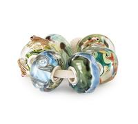 Trollbeads Frühlingskollektion Carpe Diem 2025 Glasbeads Handgefertigt (TGLBE-00247 Seeleben Set)