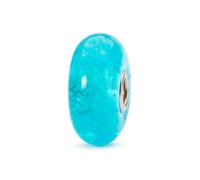 Trollbeads Damen Bead Anhänger Meeresglühen Glasstein Türkis TGLBE-30029