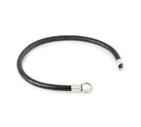 Trollbeads Original Lederarmband ohne Verschluss (18 cm, Single Lederarmband Schwarz)