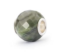 Trollbeads Runder Edelstein, facettiert (Grüner Calzit)