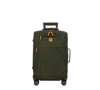 Bric's Erweiterbarer Cabin Trolley, X-Collection, Handgepäckkoffer mit 4 Doppelrädern, Strapazierfähig und Ultraleicht, Größe: 36x55x23 cm, Olive