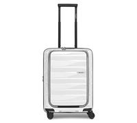 Trolley BERGPFEIL "Travel 4 Rollen Kabinentrolley 55 cm Laptopfach mit Dehnfalte", Gr. 46 l, weiß, Polypropylen, Koffer (30520862-0) weiß