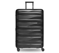 Trolley BERGPFEIL "Travel 4-Rollen Trolley L 75 cm mit Dehnfalte", Gr. 112 l, schwarz, Polypropylen, Koffer (23098154-0) schwarz