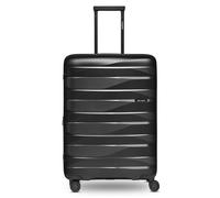 Trolley BERGPFEIL "Travel 4-Rollen Trolley M 66 cm mit Dehnfalte", Gr. 72 l, schwarz, Polypropylen, Koffer (89967349-0) schwarz