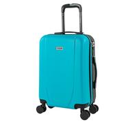 ITACA - Handgepäck Koffer Trolley - Reisekoffer Mit Rollen und Reisekoffer Hartschalenkoffer für Vielreisende 71150, Turquesa-Anthrazit