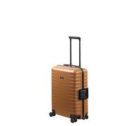 Trolley "OVERSEAS Koffer Hartschale", Gr. B/H/T: 40cm x 55cm x 20cm 38 l, braun (canyon bronze), Polycarbonat, TITAN - MADE IN GERMANY, Koffer, mit TSA-Rahmenschloss, intelligenter Innenaufteilung Grö