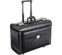 Trolley Pilotenkoffer, Hauptfach, Laptopfach gepolstert, schwarz kaiserkraft