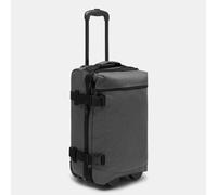 Trolley Reisetasche mit Rollen für Damen, erweiterbares Handgepäck mit Dehnfalte und Gleitschienen, Kabinentrolley 55 cm Grau