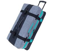 Trolley Reisetrolley Elephant Travel Reisetasche XXL 13032 Grau-Türkis | Reise Gepäck 120 Liter Trolly Herrn Damen Tasche Schullandheim Weichgepäck Schiffsreise