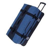 Trolley Reisetrolley Elephant Travel Reisetasche XXL 80 cm 13032 Blau-Sz | Reise Gepäck 120 Liter Trolly Herrn Damen Tasche Schullandheim Weichgepäck Schiffsreise Dunkelblau Schwarz