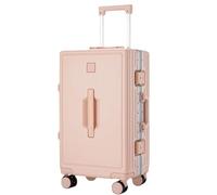 Trolley Rollkoffer Gepäck ohne Reißverschluss mit Aluminiumrahmen, leichte Hartschale mit drehenden Rädern, Reisekoffer, Gepäck, e, 71,2 cm (28 zoll)