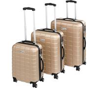 Trolley Set Jakub 3-tlg. aus Hartschale - champagner 30.00 x 50.00 x 75.50 cm