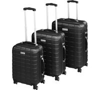 Trolley Set Jakub 3-tlg. aus Hartschale - schwarz 30.00 x 50.00 x 75.50 cm