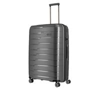 Trolley TRAVELITE "AIR BASE Reisekoffer Hartschale", Gr. B/H/T: 51cm x 77cm x 30cm 105 l, grau (anthrazit), Polypropylen, Koffer, widerstandsfähiges Material und cleverer Innenaufteilung (46340132-0) 