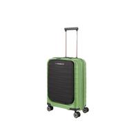 Travelite Mooby - 4-Rollen-Kabinentrolley mit Vortasche S 55 cm (grün)