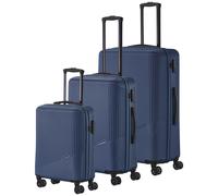 Travelite 4-Rad Koffer Set 3 teilig Größen L/M/S, Gepäck Serie Bali: ABS Hartschalen Trolleys mit TSA Kombinationsschloss (Handgepäck Koffer ohne TSA)