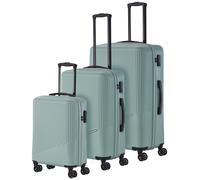 Travelite 4-Rad Koffer Set 3 teilig Größen L/M/S, Gepäck Serie Bali: ABS Hartschalen Trolleys mit TSA Kombinationsschloss (Handgepäck Koffer ohne TSA)