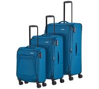 Travelite 4-Rad Koffer Set Weichschale, Größen L/M/S, Serie Chios Trolley Set in Zeitloser Optik, Handgepäck erfüllt IATA Bordgepäck Maß