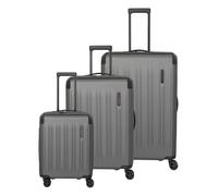 Trolleyset TRAVELITE "DYNAMIIC S+/M/L, verschiedene Farben", grau (anthrazit), ABS, unifarben mit Farbeinsätzen, Koffer-Sets, Hartschalen-Koffer ABS Volumenerweiterung (64704758-0) anthrazit