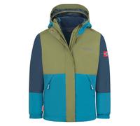 Trollkids 3in1-Funktionsjacke "Kjerag" in Khaki - Größe 152 | Kinderjacken
