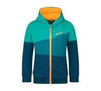 Trollkids - Kid's Alesund Sweater - Hoodie, Gr. 128, blau (MadeiraBlue/LagoonGreen/SeaGreen)