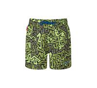 Trollkids Badeshorts "Haukland" in Grün - Größe 110 | Kinder Bademode