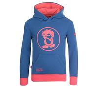 Trollkids Baumwoll Hoodie Pullover mit Kapuze Troll, Mitternachtsblau/Coral, Größe 92