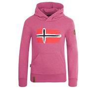 Trollkids Baumwoll Hoodie Pullover mit Kapuze Trondheim, Rosa, Größe 152