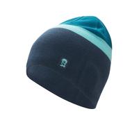 Trollkids Kinder Beanie Nordland, Mystik Blau/Arktisblau, 48-52cm