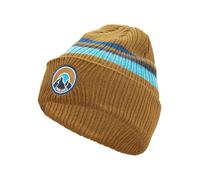 Trollkids - Kid's Spitsbergen Cap - Mütze, Gr. S 48-52 cm - 2-5 Years, braun (Bronze/DolphinBlue/Black)