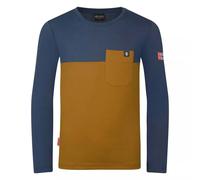 Trollkids - Kid's Bergen Longsleeve - Longsleeve, Gr. 152, blau/braun (Bronze/MysticBlue)