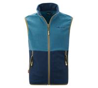 Trollkids kuschelige Kinder Fleeceweste mit Zip-In-System Regenjacken KJERAG, Dunkel Marine/Mystisches Blau/Tannengrün, Größe 116