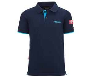 Trollkids Funktionspoloshirt "Bergen XT" in Dunkelblau - Größe 104 | Kinder Sweatshirts Jacken