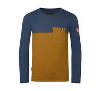 Trollkids - Kid's Bergen Longsleeve - Longsleeve, Gr. 92, blau/braun (Bronze/MysticBlue)