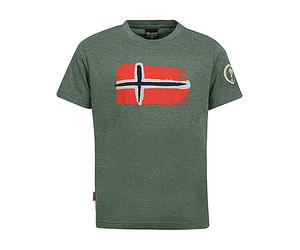 Trollkids Funktionsshirt "Oslo" in Khaki - Größe 98 | Kinder Oberteile