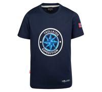 Trollkids - Kid's Windrose T - T-Shirt, Gr. 140, blau (Navy/CloudyGrey)