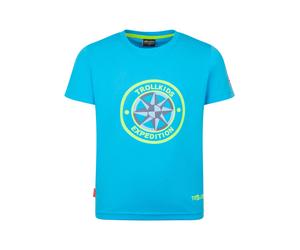 Trollkids Funktionsshirt "Windrose" in Hellblau - Größe 104 | Kinder Oberteile