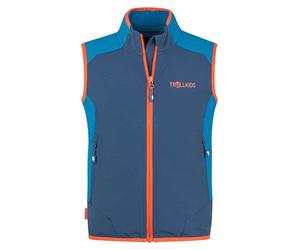 Trollkids Funktionsweste "Balestrand" in Blau - Größe 116 | Kinderjacken