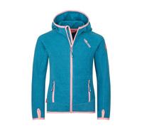 Trollkids Girl Sandefjord Fleecejacke Harbour Blue/Peony Rose, Gr. 140