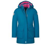 Trollkids - Girl's Alesund Coat - Mantel, Gr. 128, blau (MadeiraBlue/BrightBerry)