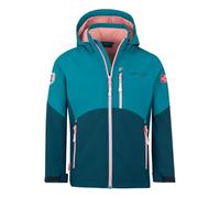 Trollkids Girls Balestrand Jacket 128, Navy/Aqua