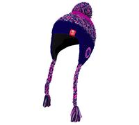 Trollkids - Girl's Borgund Bobble Cap - Mütze, Gr. 48 cm-52 cm 48-52 cm - 2-5 Years, lila (Navy/Magenta)