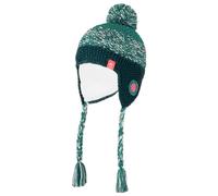 Trollkids - Girl's Borgund Bobble Cap - Mütze, Gr. 48 cm-52 cm 48-52 cm - 2-5 Years, türkis (MidnightPetrol/DustyTeal/CoralPink)