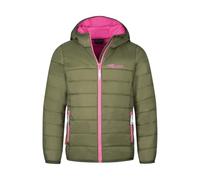 Trollkids Girls Eikefjord Jacket 116, Dusky Olive/Light Magenta